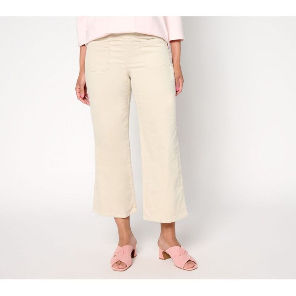 Belle by Kim Gravel Women's Petite Pants 14P TripleLuxe Corduroy Brown A677004